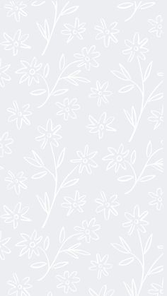 a white flower pattern on a gray background