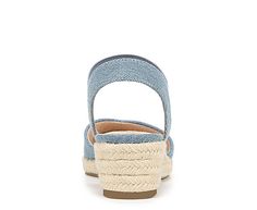 LifeStride Kimmie Women s Wedge Sandal Sit cute in the Kimmie women s wedge Sandal. Featuring a canvas upper with a stylish almond toe, this stretch gore Sandal has everything going for it. The Soft System comfort Pack age & Velocity 2. 0 cushioning offer premium support while the espadrille-wrapped wedge adds just enough height. Fabric upper Elastic ankle strapAlmond toeSoft System w/Velocity 2. 0 cushioning1 3/4 espadrille wedge heel Rack Room, Rack Room Shoes, Espadrille Wedge, Wedge Sandal, Espadrilles Wedges, Wedge Heels, Wedge Sandals, Espadrilles, Almond