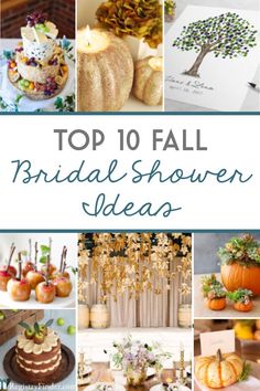 the top 10 fall bridal shower ideas