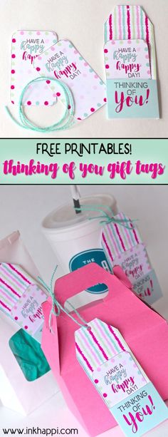 free printables for gift bags and tags to make them look like they have been made out of paper