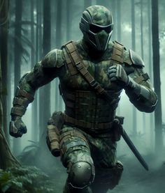 Armadura Ninja, Combat Suit, Shadow Wolf, Soldier Costume, Tactical Armor, Warrior Concept Art, Helmet Concept, Combat Armor, Futuristic Armour