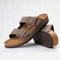 Birkenstock Arizona Sandal - Little Kid - Mocha | Journeys Kidz Berconstocks Sandals, Comfortable Brown Slides With Arch Support, Comfortable Brown Synthetic Footbed Sandals, Brown Synthetic Slides With Cushioned Footbed, Brown Slip-on Slides With Arch Support, Comfortable Brown Footbed Sandals With Arch Support, Brown Footbed Sandals With Arch Support For Outdoor, Brown Outdoor Footbed Sandals With Arch Support, Outdoor Brown Footbed Sandals With Arch Support