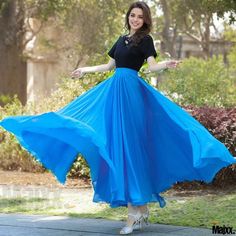 34 Fitted Chiffon Skirt For Dance, Blue Summer Skirt For Dance, Summer Dance Skirt In Blue, Blue Summer Dance Skirt, Chiffon Maxi Skirt, Classical Dance, Chiffon Maxi, Dance Practice, Dance Performance