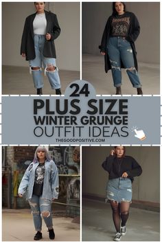 24 Winter Grunge Outfits for Curvy Queens! Ready to amp up your winter wardrobe with some edgy style? Discover 24 grunge-inspired outfits designed for plus size women who love a mix of warmth and attitude. From cozy layers to bold, statement pieces, these outfits are perfect for cold days and fashionable nights. Click now to explore all the fashion inspo you need to stay warm and stylish! Outfit Inspo Curvy Winter, Winter Outfits Edgy Grunge, Winter Going Out Outfit Plus Size, Curve Winter Outfits, Plus Size Egirl Outfit, Going Out Outfit Plus Size, Plus Size New York Outfits, Edgy Winter Outfits Grunge, Grunge Outfits For Women