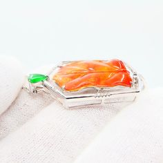 Orange Jade Jewelry Gift, Red Jade, Apple Green, Green Jade, Jade Pendant, Drop Necklace, Jade Green, Natural Red, Jade