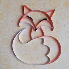 a paper cut out of a cat with its eyes closed