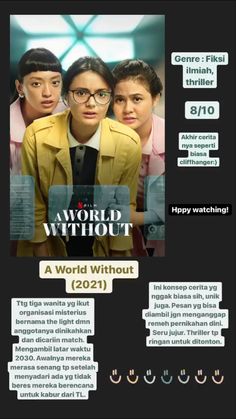 the movie poster for world without