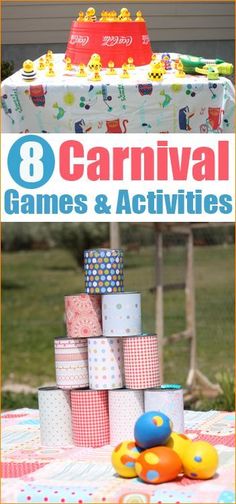 Carnival Party Games.  Fun DIY carnival games and activities. Carnival Party Games, Diy Carnival Games, Carnival Tent, Diy Carnival, Kids Carnival, School Carnival, Games For Adults, Carnival Birthday Parties, Carnival Themes