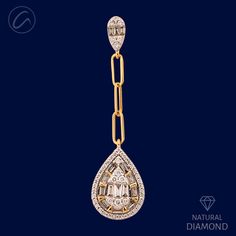 Exuding elegance, this 18k yellow gold set, weighing 7.0g, is a captivating ensemble. The pendant and matching 1.5" earrings showcase a combined 1.01ct of G-H colored, VS quality diamonds in round and baguette shapes. The alluring 1.5" pendant dangles gracefully, complemented by the earrings. Both are secured with screw back posts, making this set a statement of distinct sophistication. PRODUCT DETAILS Gold Purity(karat): 18k Item Weight(grams): 7.0 Item Finish: Yellow Gold Stone: Diamond Total Gold Baguette-cut Diamond Earrings, Luxury Yellow Gold Pendant Drop Necklace, Luxury Diamond Accented Pendant Earrings, Gold Plated Pendant With Diamond Accents, Luxury Gold-tone Jewelry With Detachable Pendant, Luxury Gold Gemstone Danglers, Gold Pendant Set, Yellow Gold Setting, Gold Stone