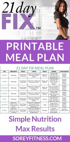 21 Day Fix Results, Simple Meal Plan, 1200 Calorie Diet Meal Plans, Autumn Calabrese, Meal Prep Tips, Gym Nutrition, 21 Day Fix Meal Plan, 100 Calorie, Baking Powder Uses