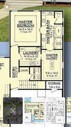 the floor plan for this house is very large and has two master suites on each side