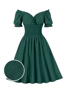 Green Elegant Outfit, Outfit For Graduation, College Graduation Dress, Graduation Dress College, Southern Dresses, Vintage Silhouette, Plus Size Shopping, Button Dress, Shoulder Design