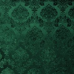 Casino Fabric | Tonal Damask — Rodeo Home Green Branding, Damask Linen, Damask Design, Royal Green, Green Flooring, Fashion Themes, Gold Fabric, Chenille Fabric, Green Pattern