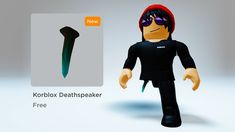 an image of a cartoon character with a knife in his hand and the caption korllox deathspaker free