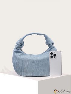 BirdinBag - Chic Denim Tote: Stylish Must-Have for Fashionable Women Denim Hobo Bag For Daily Use, Spring Denim Shoulder Bag For Daily Use, Casual Hobo Bag With Zipper For Spring, Casual Spring Hobo Bag With Zipper, Casual Spring Hobo Bag With Zipper Closure, Trendy Denim Hobo Bag For Everyday Use, Trendy Everyday Denim Hobo Bag, Casual Denim Shoulder Bag For Errands, Casual Blue Hobo Bag For Spring