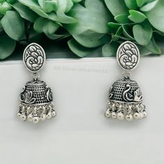 Dndk Jhumka Collection, Oxidized Jhumka, Desi Jewellery, Junk Jewellery, Oxidised Earrings, Oxidised Silver Jewelry, Pretty Jewelry Necklaces, Junk Jewelry, Jewelry Antique