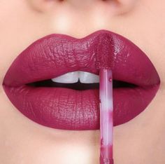 Purple Lipstick Makeup, Pretty Lipstick Colors, Nail Paint Shades, Red Lipstick Matte, Red Lips Makeup Look, Matte Lipstick Shades, Lip Color Makeup