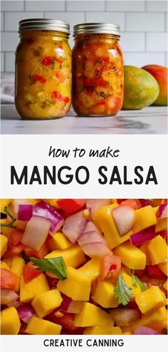 how to make mango salsa in mason jars