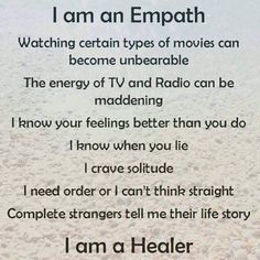 True Story ; I don't watch the news , some times background movie music gives me anxiety , i have to block negitivity from people and places ; i get drained and exausted from emotional vampires , and while healing , I block absorbing others pain. But I wouldn't have it any other way ! Empath Abilities, Online Psychic, Highly Sensitive Person, Vie Motivation