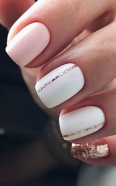 Minimalist Nail Art, Cute Gel Nails, Short Acrylic Nails Designs, Minimalist Nails, Chic Nails, Square Nails