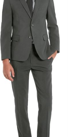 Introducing the Kenneth Cole REACTION Boys' Slim Fit Suit, designed to elevate your young man's fashion game. This expertly crafted set features a chic 2-button jacket loaded with both exterior and interior pockets, complemented by the elegance of tailored slim-fit pants. Perfect for a myriad of occasions, be it school formals, holiday celebrations, or memorable family gatherings. Available exclusively in sizes 8 and 10, we ensure a snug and perfect fit for your boy. Kenneth Cole's commitment to excellence is evident in every stitch and seam of this suit, promising not just style but also unparalleled quality. For those seeking sophistication and class, this suit set is the definitive choice. It School, Young Mens Fashion, Formal Jacket, Just Style, Slim Fit Suit, Kenneth Cole Reaction, Slim Fit Pants