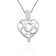 PRICES MAY VARY. 925 sterling silver, lead-free, nickel-free and cadmium-free Cage pendant size: 13*10*20mm, weight: 1.4g, can fit pearl size: 6-8mm, please allow a little deviation when using different measure tools The rings represent athletes from five continents competing, enjoying the game and learning from each other. People around the world help each other and live in peace Put your favorite beads, pearls, lave stone, gemstones, essential oil diffusers, crystals or felt ball into these ca Olympic Jewelry, Measure Tools, Pearl Cage Pendant, Live In Peace, Pendants For Women, Silver Design, Felt Ball, Pearl Size, Essential Oil Diffuser