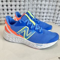 Nwob New Balance Fresh Foam Arishi V4 Size 4.5y / Women’s Size 6 Brand New, Never Worn Blue Synthetic Sneakers For Marathon, Blue Synthetic Sneakers For Marathons, Blue Casual Running Shoes For Marathon, Casual Blue Running Shoes For Marathon, Blue Lace-up Sneakers For Marathon, Blue Lace-up Marathon Sneakers, Blue New Balance Running Shoes For Jogging, Blue Round Toe Running Shoes For Marathon, New Balance Blue Running Shoes For Sports