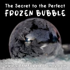 the secret to the perfect frozen bubble is that you can see it's inside