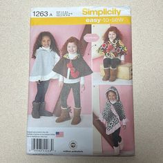 three pictures of children's clothes and boots with the same pattern on them, including two