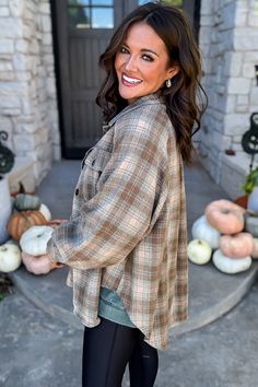 Cozy up in style with the Let's Stay In Camp Green Plaid Button Down Shirt! This oversized button-down is the perfect way to express your laid-back vibes while keeping up with the latest trends. Plus, it's the perfect excuse to stay in and get comfy! So grab a blanket, settle in, and Let's Stay In! Fit: She is wearing her true size medium. Fits true to size. If in between sizes, size down. A Blanket, Green Plaid, Keep Up, Online Boutique, Button Downs, Latest Fashion, Button Down Shirt, Latest Trends, Product Launch