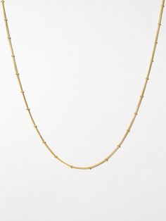 Classic Gold Ball Chain Necklace, Everyday Gold Ball Chain Necklace, Minimalist Yellow Gold Chain Necklace With Ball Chain, Minimalist Yellow Gold Ball Chain Necklace, Minimalist Gold Necklace With Ball Chain, Minimalist Ball Chain Necklace For Layering, Gold Ball Chain Necklaces For Layering, Dainty Gold Ball Chain Necklace, Recycled Gold Jewelry