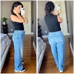 Guide To MOTHER Denim: Wide-Leg & Baggy Styles, Reviewed Jeans Outfit, Wide Leg Jeans