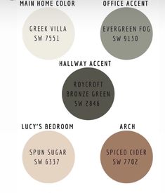 the names of different types of paint colors