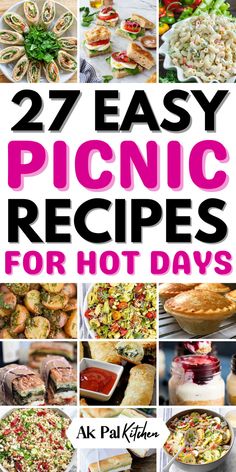 Picnic recipes are perfect for outdoor fun. Discover easy picnic foods like picnic sandwiches, picnic salads, and picnic finger foods. Try healthy picnic recipes and picnic desserts for a sweet treat. Try picnic snacks, picnic drinks, vegetarian picnic ideas, and summer picnic recipes. Enjoy picnic sides and picnic lunch ideas. Find portable picnic foods, picnic appetizers, and kid-friendly picnic recipes. These picnic basket recipes are ideal for your next outdoor gathering. Picnic Lunch Ideas, Picnic Sides, Easy Picnic Food Ideas, Easy Camping Food Ideas, Picnic Finger Foods, Vegetarian Picnic, Picnic Drinks