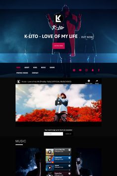 an image of a website page with the word k - lite love of my life on it