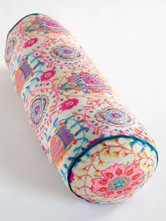 Cozy Bolster Pillow - Folk Floral-view 1 Bohemian Throw Pillows, Folk Floral, Bohemian Colors, Cozy Throw Blanket, Bolster Pillow, Cozy Throws, Natural Life, Backrest Pillow, Christmas 2024