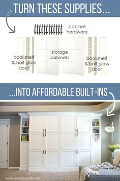 an info sheet describing how to install built - ins in your home or office space