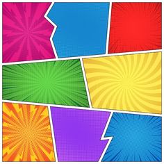 an abstract background with different colors and shapes