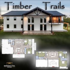 the floor plan for a house with three levels and four rooms, including an attached garage