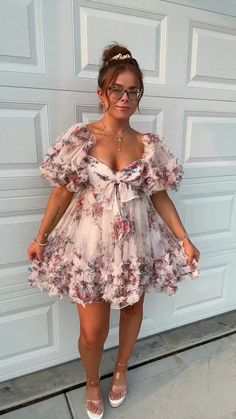 Maxi Prom Dress, Tulle Homecoming Dress, Dress With Short Sleeves, Maxi Dress Prom, Floral Print Shorts, Formal Party, Long Maxi, Homecoming Dress, Evening Party