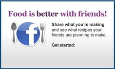 a facebook ad with the words food is better with friends