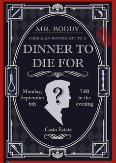 the poster for dinner to die for