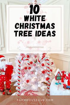 White Christmas Tree White Christmas Tree Decor Ideas, White Christmas Tree Decor, Metallic Ornaments, A White Christmas, Sparkling Lights, White Christmas Trees