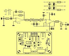 an electronic circuit diagram with two different types of devices in the same area, and one is