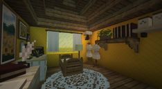 ✩°｡ ⋆ 𝙨𝙢𝙖𝙡𝙡 𝙝𝙤𝙪𝙨𝙚 𝙞𝙣𝙩𝙚𝙧𝙞𝙤𝙧 | interior ideas | Mizunos 16 Pack & Cit | yellow house idea | resourcepacks
.
.
➭Tags: #Minecraft #minecraftinterior #interiorhouse #minecrafthouse #architecture #yellowhouseidea #kitchen #bedroom #room #homeinteriordecoration #decoration #inspo #idea Interior Minecraft Ideas, House Interior Minecraft, Minecraft Idea, Small House Interior, Minecraft Furniture, Yellow House