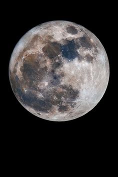 the full moon seen from space on a clear night