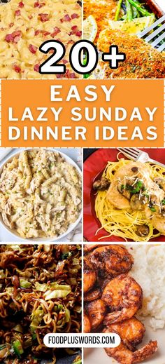 20 easy lazy sunday dinner ideas