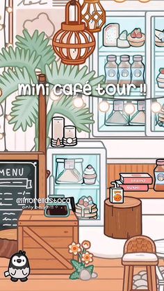 an illustration of a mini cafe tour