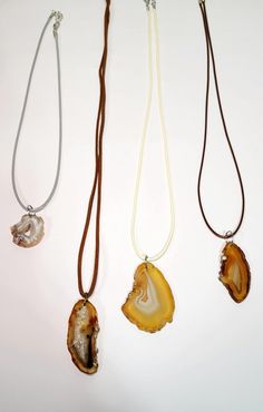 Beautifully detailed agate slice necklaces! Each and everyone unique!  See variations for length. Adjustable Long Agate Crystal Necklace, Agate Slice Necklace, Agate Slice, Pendant Necklaces, Necklace Etsy, Jewelry Necklace Pendant, Agate, Jewelry Necklaces, Necklaces