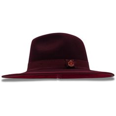 Elevate your style with the Montique Burgundy 3 1/8" Brim Red Bottom Wool Felt Dress Hat from our Modernique Collection. This exquisite hat, crafted with a Matching Grossgrain Band adorned with a montique pin, features a distinctive pinch crown for added elegance. The hat’s solid color brim measures 3 1/8" inches, offering a sleek contrast to the red bottom. Brim Size 3 1/8" Montique Pin Matching Grossgrain Band Two Tone Red Bottom Pinch Crown Felt Hat With Lining Velcro Size Adjuster Size XL is Felt Dress, Red Bottom, Dress Hat, Red Bottoms, Dress Hats, Felt Hat, 7 And 7, Wool Felt, Fedora